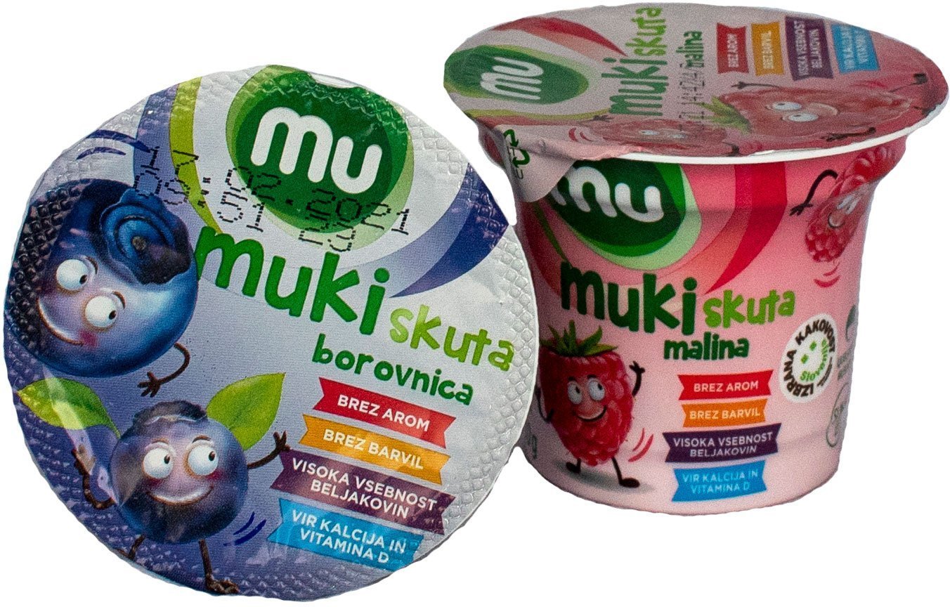 Mu Muki borovnica in malina jogurt - inovativna leta 2021