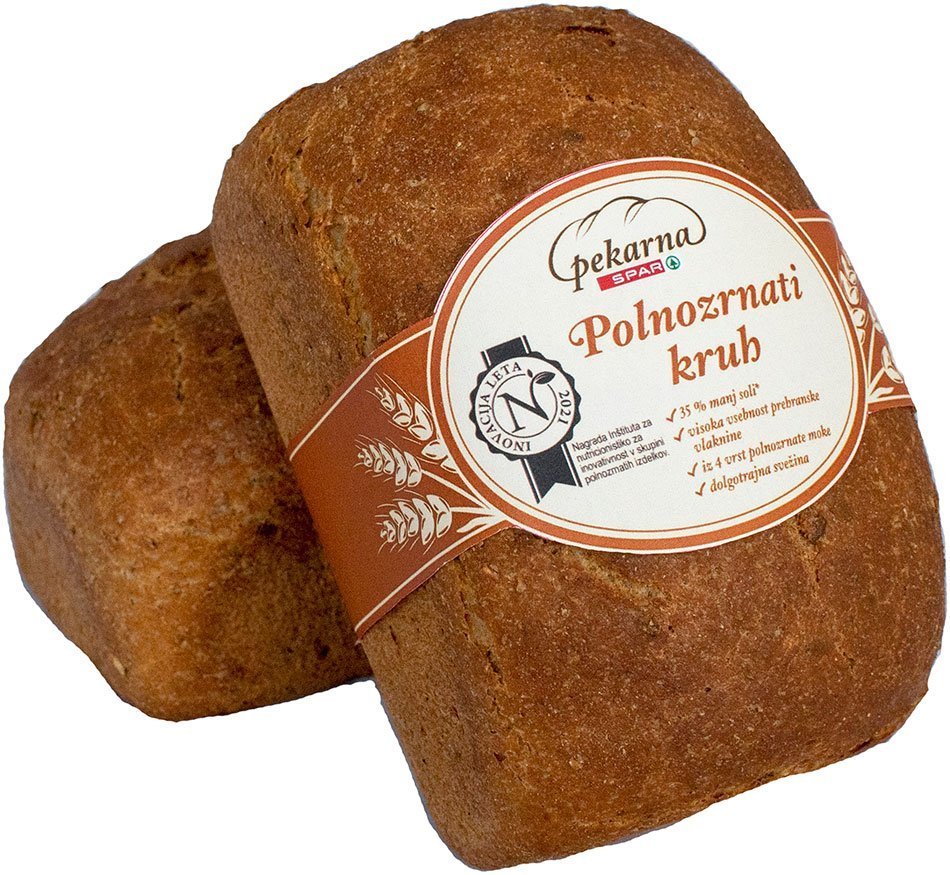 Polnozrnati kruh Spar - inovacija leta 2021