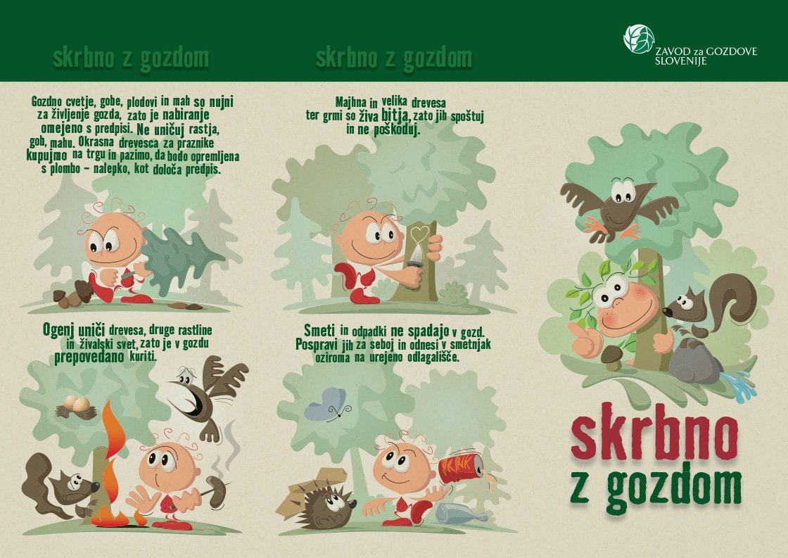 Zgibanka - Skrbno z gozdom