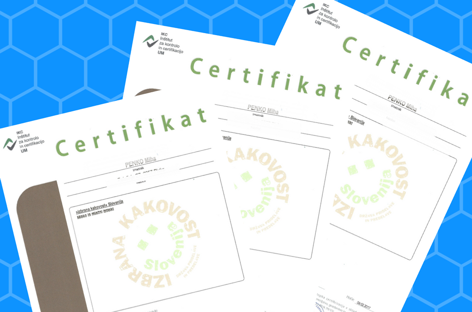 Pridobitev certifikata Izbrana kakovost