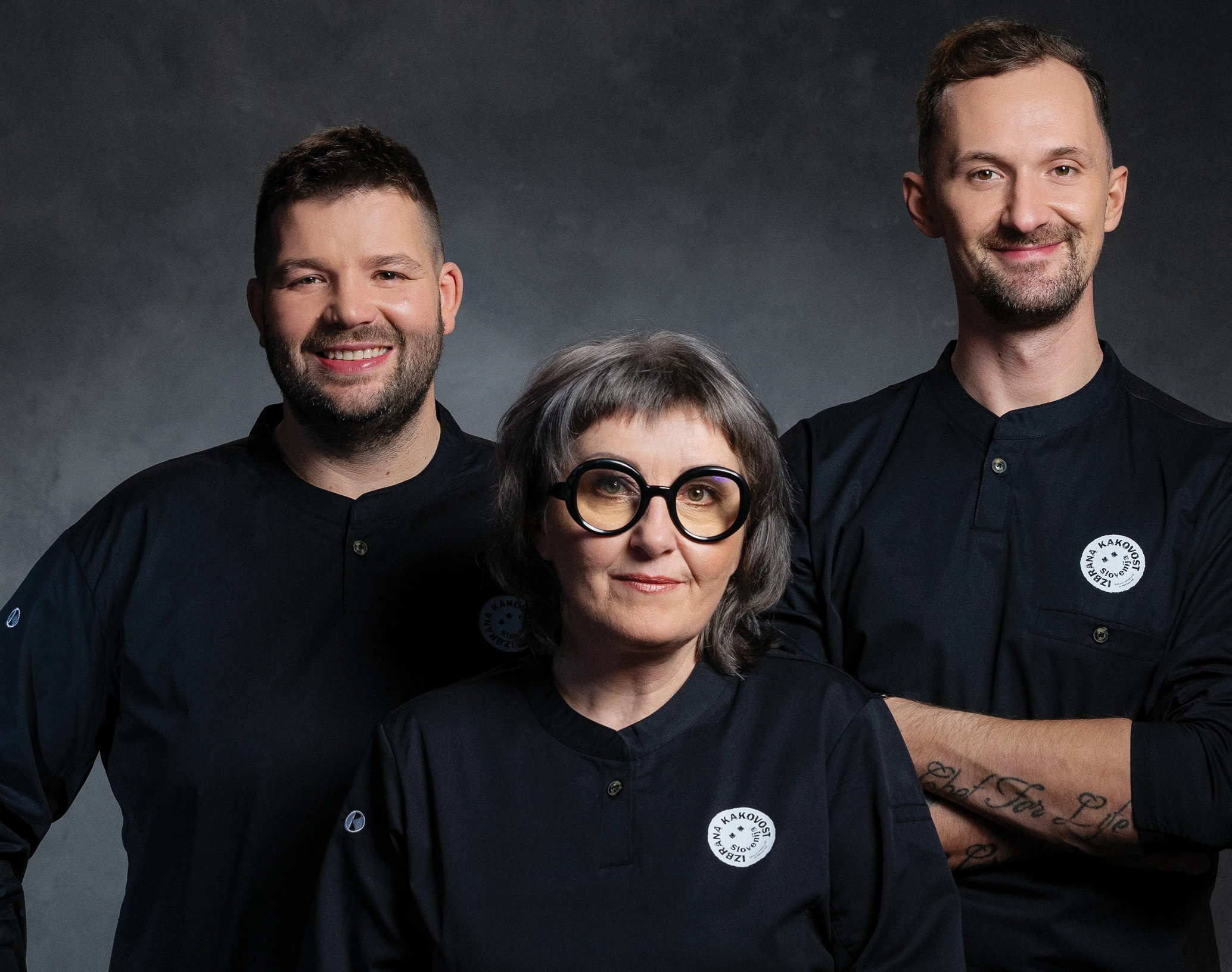 ambasadorji izbrane kakovosti Mojmir Šiftar, Luka Košir in Martina Breznik