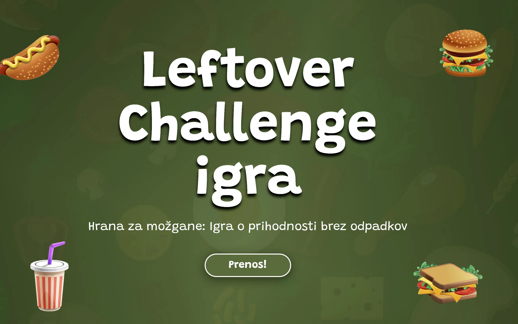 Leftover Challenge projekt– skupaj proti odpadni hrani!