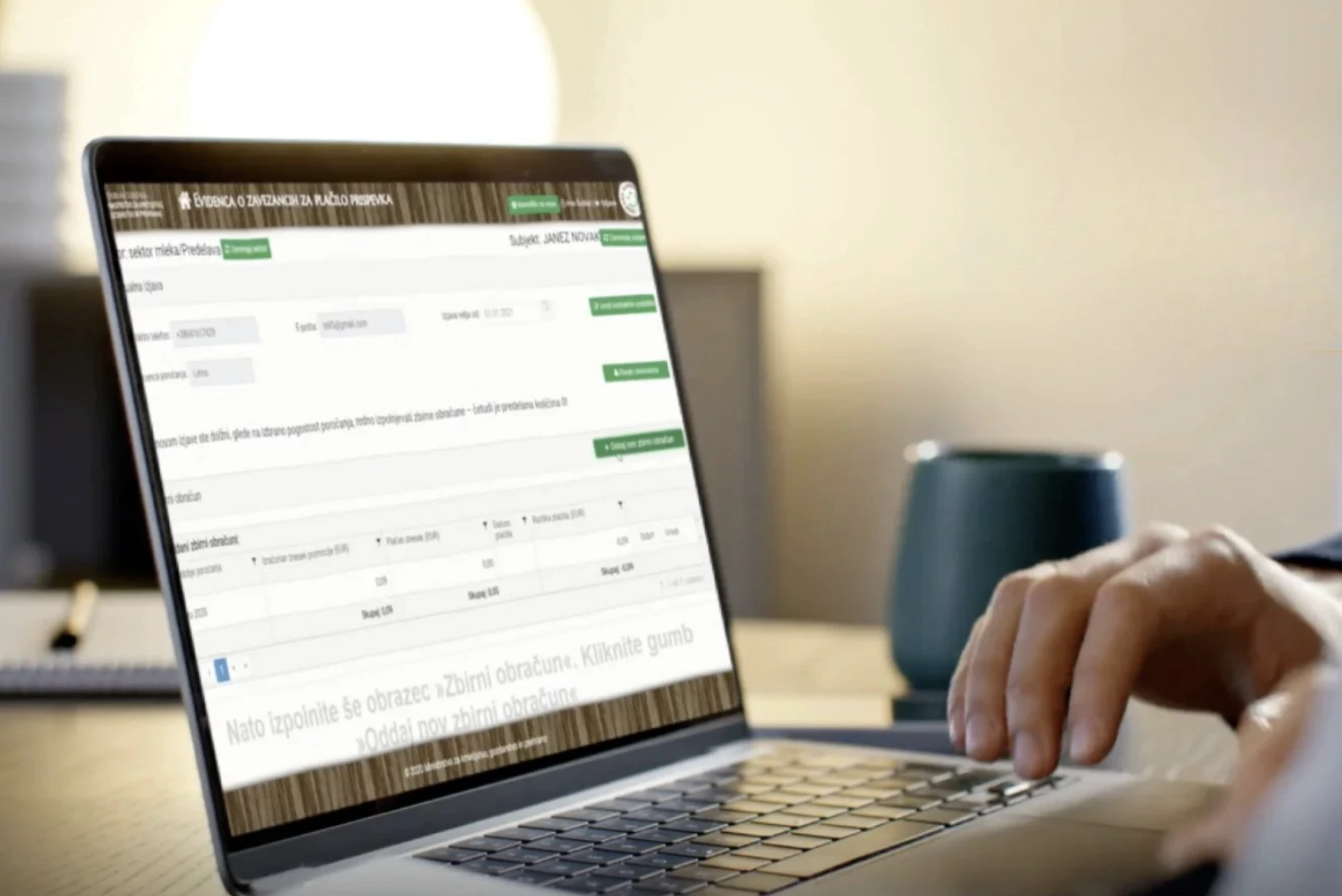 placevanje prispevka