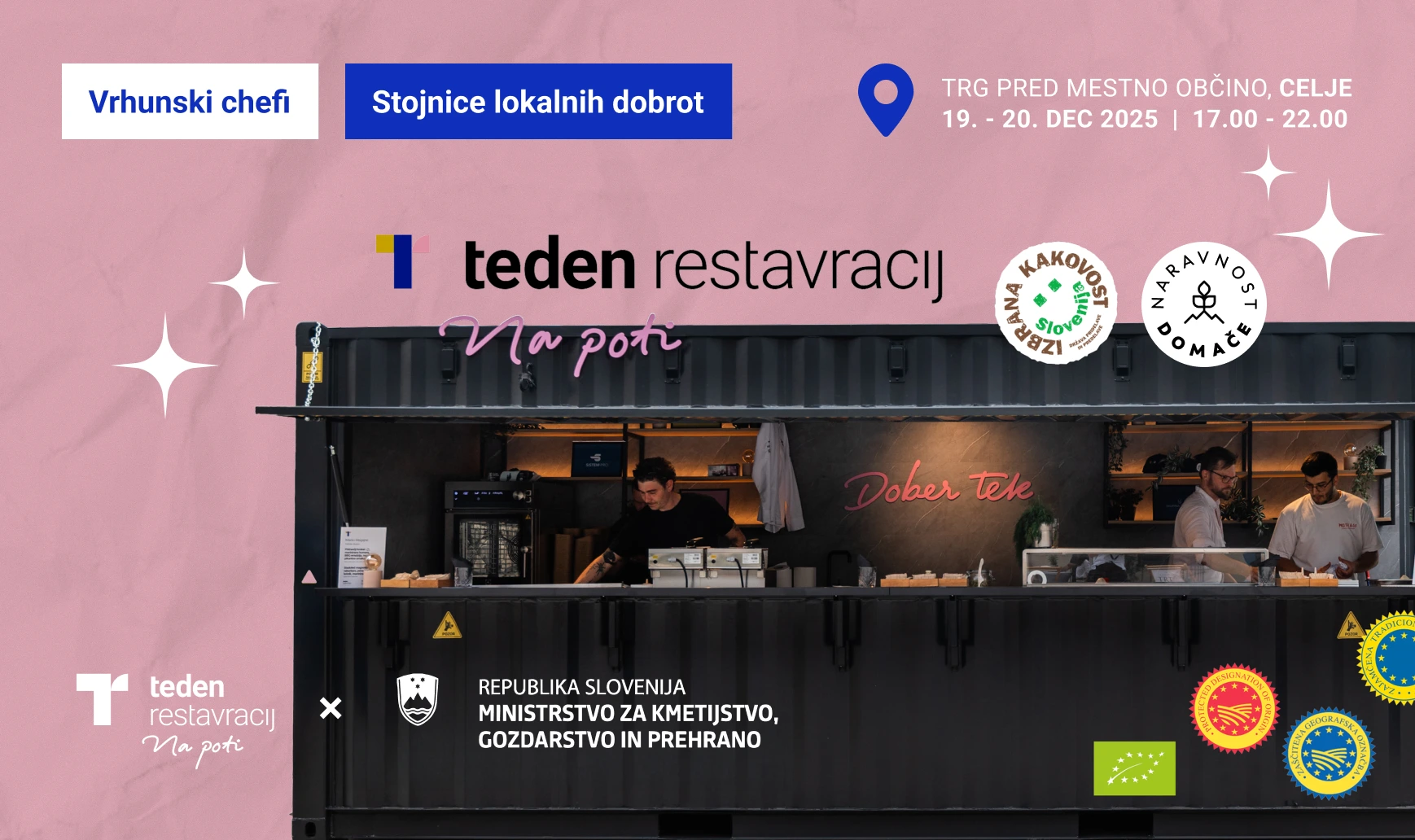 Plakat za teden restavracij Na poti