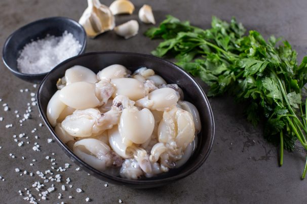 Lignji pripravljeni za peko