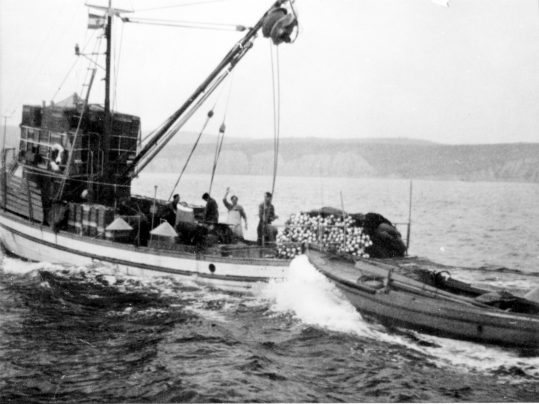 Arhivska slika ribiške ladje