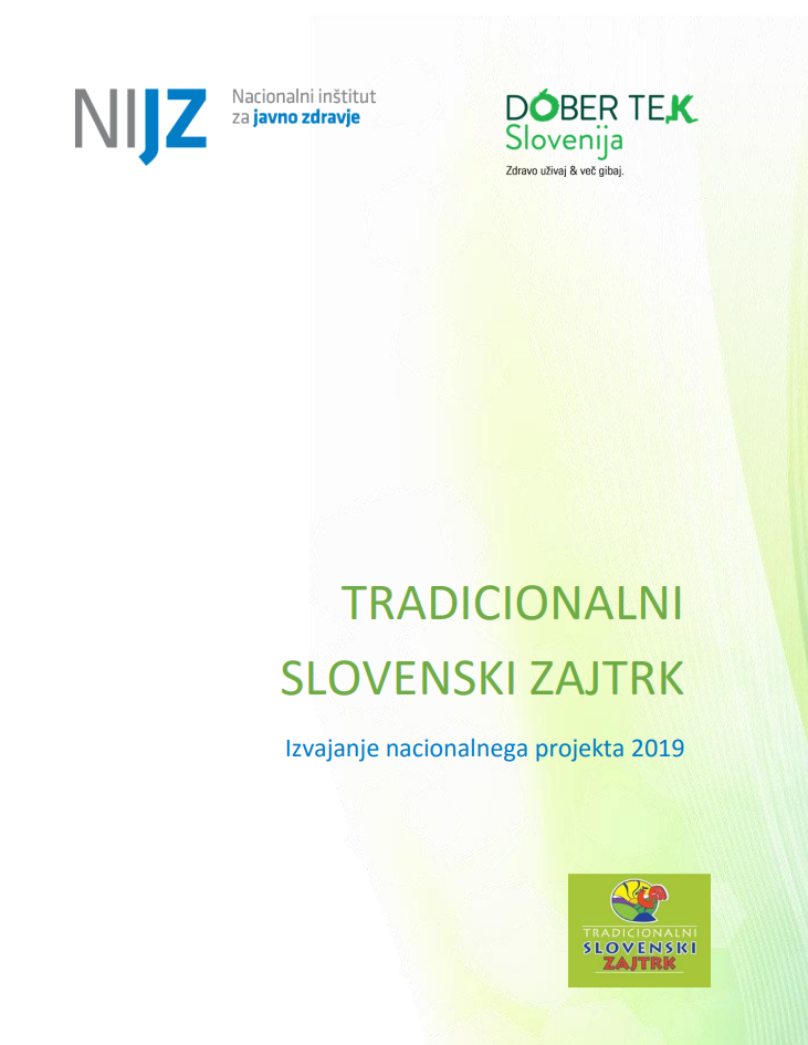 Podrobno vrednotenje projekta Tradicionalni slovenski zajtrk 2019 naslovnica