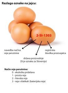 Grafika Razlaga oznak na jajcu