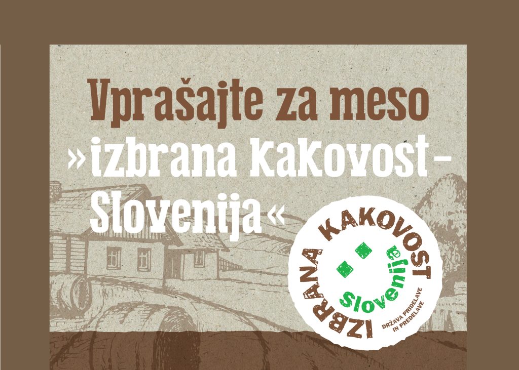 Logotip vprašajte za meso IK Slovenija